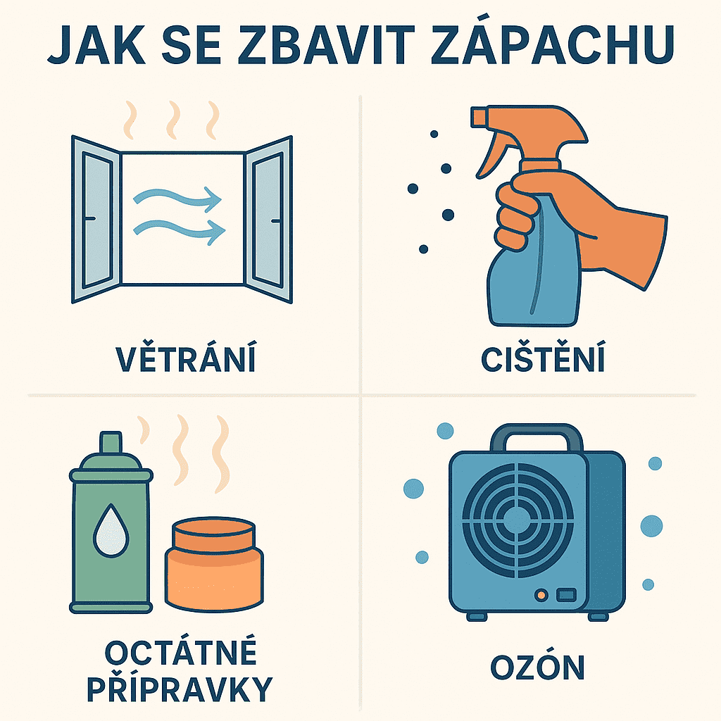 jak se zbavit zápachu